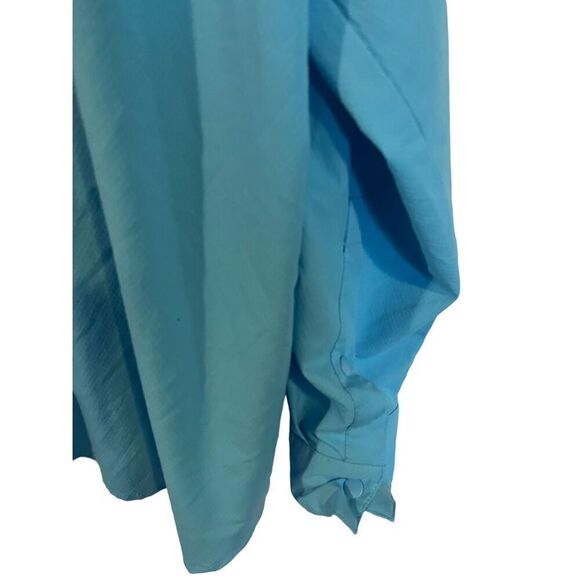 Columbia Mens Blue Full Buttons Up Collared Long Sleeve Fishing Shirt Size XXL - Picture 8 of 16